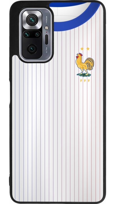Xiaomi Redmi Note 10 Pro Max Case Hülle - Silikon schwarz Frankreich Away personalisierbares Fussballtrikot