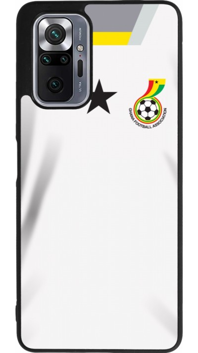 Coque Xiaomi Redmi Note 10 Pro Max - Silicone rigide noir Maillot de football Ghana 2022 personnalisable