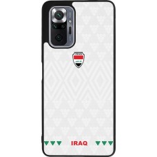 Coque Xiaomi Redmi Note 10 Pro Max - Silicone rigide noir Maillot de football Irak 2026 personnalisable