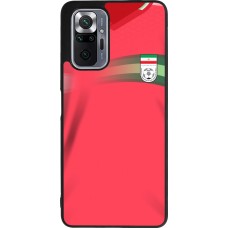 Coque Xiaomi Redmi Note 10 Pro Max - Silicone rigide noir Maillot de football Iran 2022 personnalisable
