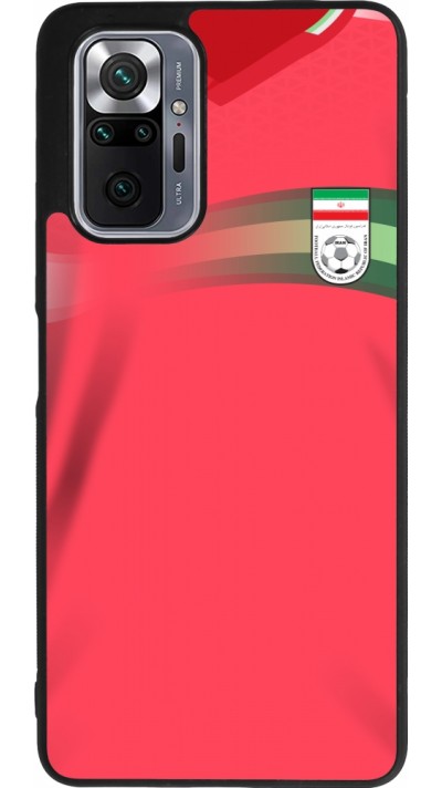 Coque Xiaomi Redmi Note 10 Pro Max - Silicone rigide noir Maillot de football Iran 2022 personnalisable