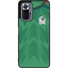 Xiaomi Redmi Note 10 Pro Max Case Hülle - Silikon schwarz Mexiko 2022 personalisierbares Fussballtrikot