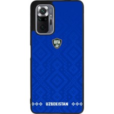 Coque Xiaomi Redmi Note 10 Pro Max - Silicone rigide noir Maillot de football Ouzbékistan 2026 personnalisable