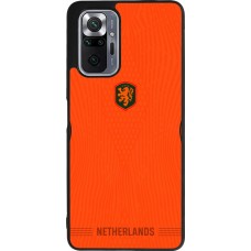 Coque Xiaomi Redmi Note 10 Pro Max - Silicone rigide noir Maillot de football Pays-Bas 2026 personnalisable