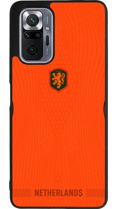 Coque Xiaomi Redmi Note 10 Pro Max - Silicone rigide noir Maillot de football Pays-Bas 2026 personnalisable