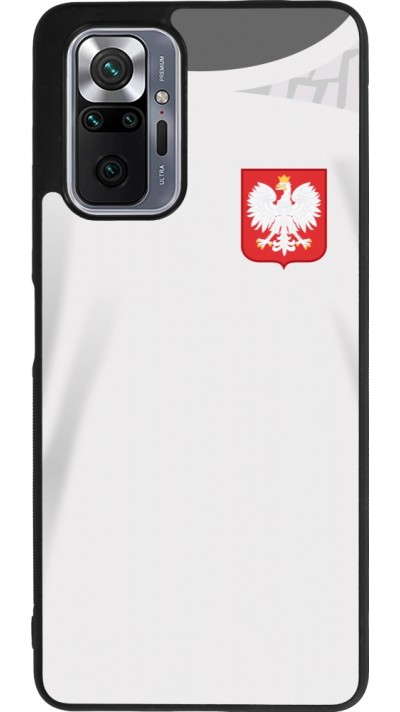 Xiaomi Redmi Note 10 Pro Max Case Hülle - Silikon schwarz Polen 2022 personalisierbares Fussballtrikot