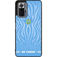 Coque Xiaomi Redmi Note 10 Pro Max - Silicone rigide noir Maillot de football RD Congo 2026 personnalisable