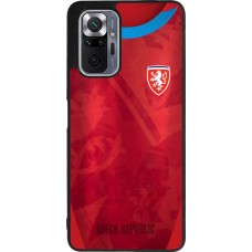 Coque Xiaomi Redmi Note 10 Pro Max - Silicone rigide noir Maillot de football République Tchèque personnalisable