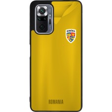 Coque Xiaomi Redmi Note 10 Pro Max - Silicone rigide noir Maillot de football Roumanie