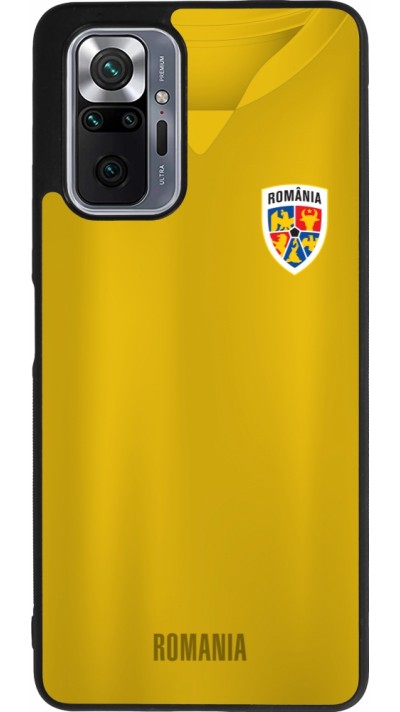 Coque Xiaomi Redmi Note 10 Pro Max - Silicone rigide noir Maillot de football Roumanie