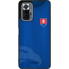 Coque Xiaomi Redmi Note 10 Pro Max - Silicone rigide noir Maillot de football Slovaquie
