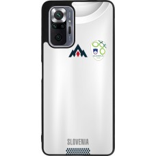 Coque Xiaomi Redmi Note 10 Pro Max - Silicone rigide noir Maillot de football Slovénie