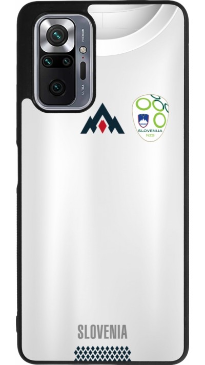 Coque Xiaomi Redmi Note 10 Pro Max - Silicone rigide noir Maillot de football Slovénie