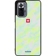 Coque Xiaomi Redmi Note 10 Pro Max - Silicone rigide noir Maillot de football Suisse Away 2026 personnalisable
