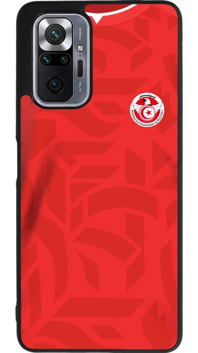 Xiaomi Redmi Note 10 Pro Max Case Hülle - Silikon schwarz Tunesien 2022 personalisierbares Fussballtrikot