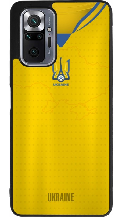 Coque Xiaomi Redmi Note 10 Pro Max - Silicone rigide noir Maillot de football Ukraine