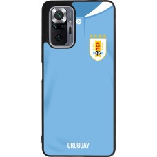 Xiaomi Redmi Note 10 Pro Max Case Hülle - Silikon schwarz Uruguay 2022 personalisierbares Fussballtrikot