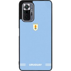Coque Xiaomi Redmi Note 10 Pro Max - Silicone rigide noir Maillot de football Uruguay 2026 personnalisable