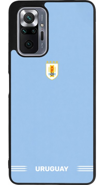 Coque Xiaomi Redmi Note 10 Pro Max - Silicone rigide noir Maillot de football Uruguay 2026 personnalisable