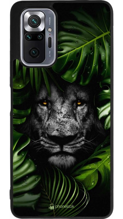 Coque Xiaomi Redmi Note 10 Pro Max - Silicone rigide noir Forest Lion