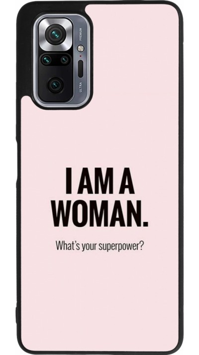 Coque Xiaomi Redmi Note 10 Pro Max - Silicone rigide noir I am a woman