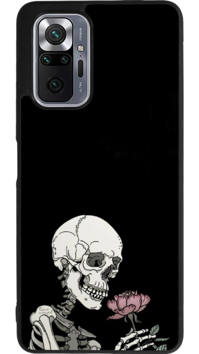 Coque Xiaomi Redmi Note 10 Pro Max - Silicone rigide noir Halloween 2023 rose and skeleton