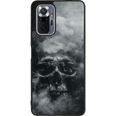 Coque Xiaomi Redmi Note 10 Pro Max - Silicone rigide noir Halloween 2024 smoky skull