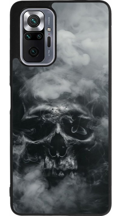 Coque Xiaomi Redmi Note 10 Pro Max - Silicone rigide noir Halloween 2024 smoky skull