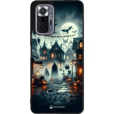 Coque Xiaomi Redmi Note 10 Pro Max - Silicone rigide noir Halloween Spookville