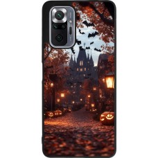 Coque Xiaomi Redmi Note 10 Pro Max - Silicone rigide noir Halloween 2025 Haunted house