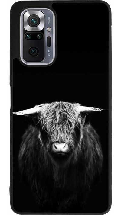 Coque Xiaomi Redmi Note 10 Pro Max - Silicone rigide noir Highland calf black
