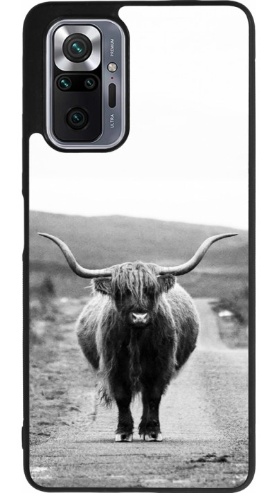 Coque Xiaomi Redmi Note 10 Pro Max - Silicone rigide noir Highland cattle