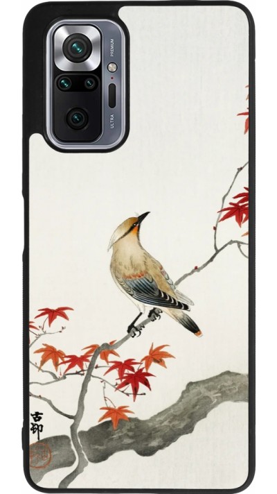 Coque Xiaomi Redmi Note 10 Pro Max - Silicone rigide noir Japanese Bird
