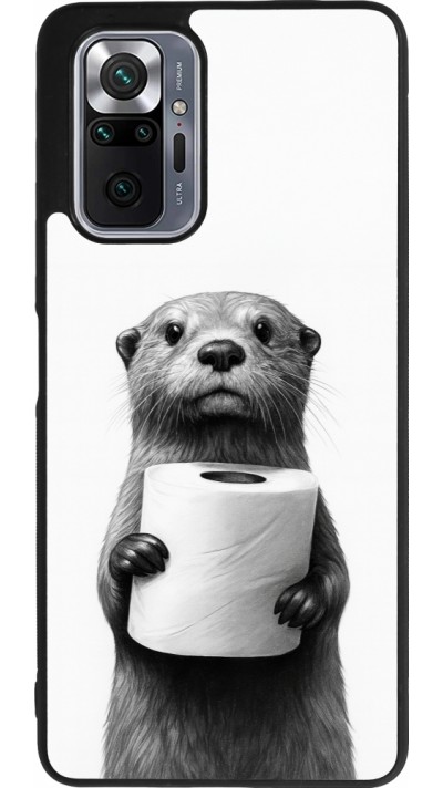 Xiaomi Redmi Note 10 Pro Max Case Hülle - Silikon schwarz Otter Toilettenpapier
