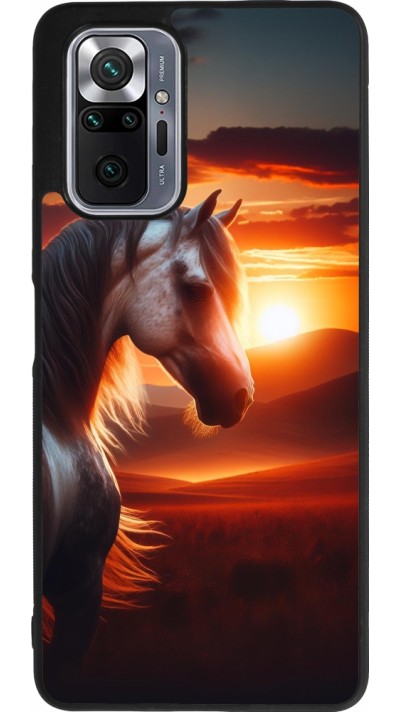 Coque Xiaomi Redmi Note 10 Pro Max - Silicone rigide noir Majestic Sunset Horse