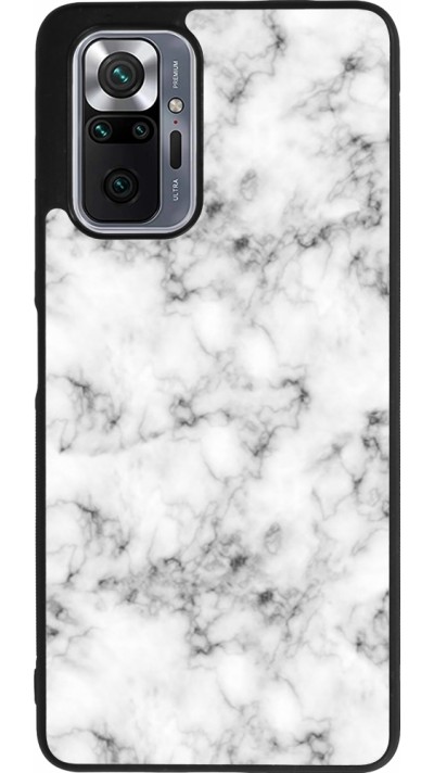 Coque Xiaomi Redmi Note 10 Pro Max - Silicone rigide noir Marble 01