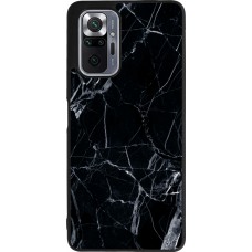 Coque Xiaomi Redmi Note 10 Pro Max - Silicone rigide noir Marble Black 01