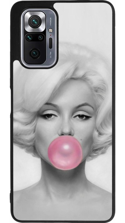 Coque Xiaomi Redmi Note 10 Pro Max - Silicone rigide noir Marilyn Bubble