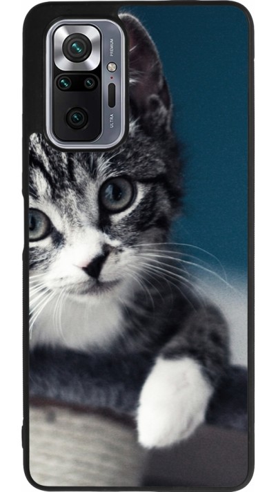 Xiaomi Redmi Note 10 Pro Max Case Hülle - Silikon schwarz Meow 23