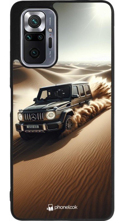 Xiaomi Redmi Note 10 Pro Max Case Hülle - Silikon schwarz Mercedes G Drift Wueste
