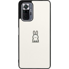 Coque Xiaomi Redmi Note 10 Pro Max - Silicone rigide noir Minimal bunny cutie