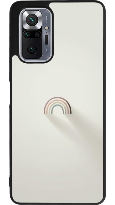 Xiaomi Redmi Note 10 Pro Max Case Hülle - Silikon schwarz Mini Regenbogen Minimal
