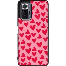 Coque Xiaomi Redmi Note 10 Pro Max - Silicone rigide noir Mom 2024 petits coeurs