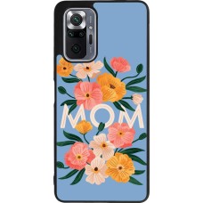 Coque Xiaomi Redmi Note 10 Pro Max - Silicone rigide noir Mom 2026 Flowers