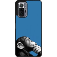 Coque Xiaomi Redmi Note 10 Pro Max - Silicone rigide noir Monkey Pop Art