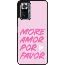 Coque Xiaomi Redmi Note 10 Pro Max - Silicone rigide noir More amor porfavor