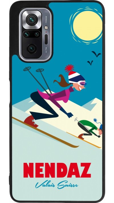 Xiaomi Redmi Note 10 Pro Max Case Hülle - Silikon schwarz Nendaz Ski Downhill