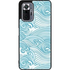Coque Xiaomi Redmi Note 10 Pro Max - Silicone rigide noir Ocean Waves