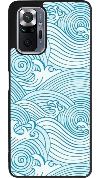 Xiaomi Redmi Note 10 Pro Max Case Hülle - Silikon schwarz Ocean Waves