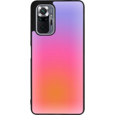 Xiaomi Redmi Note 10 Pro Max Case Hülle - Silikon schwarz Orange Pink Blue Gradient